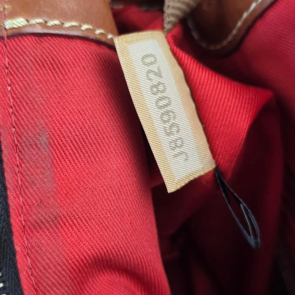 Dooney & Bourke Lambskin Leather Crossbody Bag Fuschia Brown Trim Tassels Rare - Picture 16 of 16